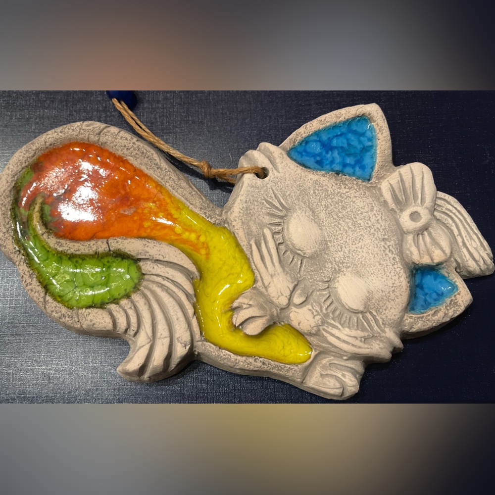Colorful Cat Wall Hanging